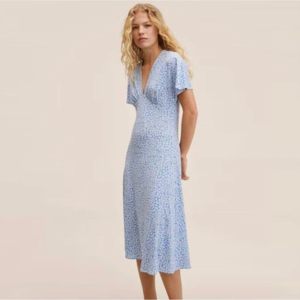 NWT Mango Floral Midi Dress